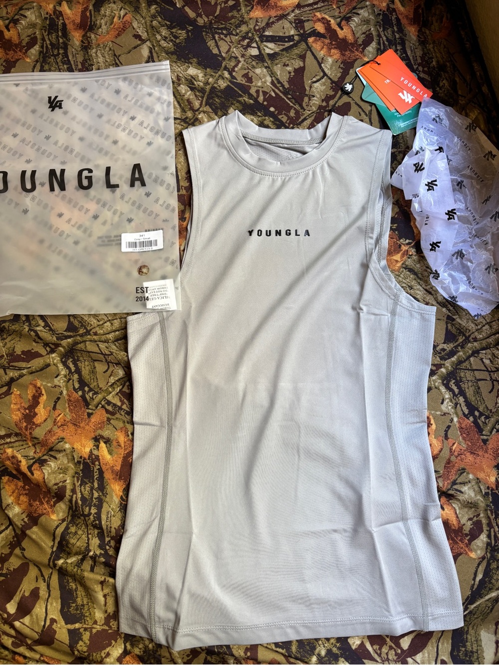 YoungLA Light Gray Athletic Tank BRAND NEW🔥 Very Comfortable ActiveWear